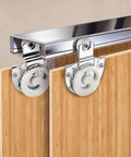 12 Closet Door Rollers Set With 24 Screws, Adjustable Wardrobe Door Wheels for smooth quiet sliding on wooden doors