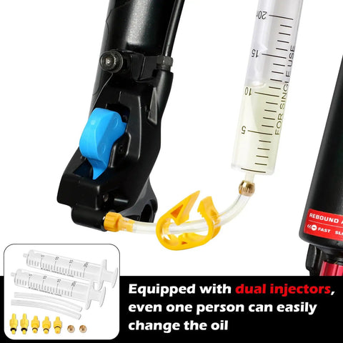 SRAM Hydraulic Disc Brake Bleed Kit For Bikes With DOT 5.1 Oil 60ml Pro Grade High Performance Fluid Two Graduated Syringes Two Check Valves Easy Bleed System For Precise Smooth Braking Maintenance