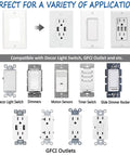 GFCI Style Rocker Light Switch Wall Plate Cover 1-Gang 4.50 By 2.76 Inches compatible with various switches and outlets