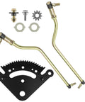 Beef Up Your John Deere LA Series Steering With This Drag Link Kit La135 La140 La145 La150 La165 La175 Includes Left And Right Drag Links Gear Plate Pinion Gear And Two Bushings. steering kit with two metal drag links, gear plate and bushings