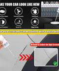 Crystal White 707 Car Touch Up Paint For Volvo Scratch Repair Kit With 2 In 1 Scratch Remover Pen in use and packaging display