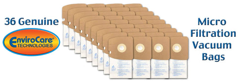 Replacement Micro Filtration Vacuum Bags For Eureka Mighty Mite 3670 3680 Series Canisters 36 Pack box image