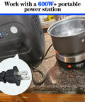 500W Mini Electric Hot Plate For Coffee Nerds Moka Pot Friendly 110V Compact RV Camping Stove with power station