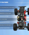 All In One Brushless Power And Control System With NanoPython ESC NanoKomodo Motor And Gripor V2 TX RX For Redcat Ascent 32 RC Crawler