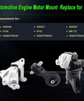 Engine Motor Mount Set For Honda Civic 2012 2013 2014 2015 1.8L showing three pieces: front motor mount, rear torque strut, transmission mount