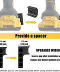 Magnetic One Quarter Inch Hex Bit Holder For Cordless Drills With Four Strong Magnets, showing widened pads and spacer for ease of use.