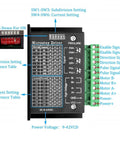 DaFuRui TB6600 stepper driver module, 9-42V DC, 4A, 32-subdivision, black enclosure with DIP switch