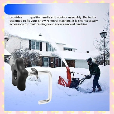 Super Durable Heavy Duty Snow Blower Handle Knob And Lock Kit With Rust Proof Galvanized Iron For 621 721 R QZR Qze Ccr Models That Last, snow blower handle lock in use
