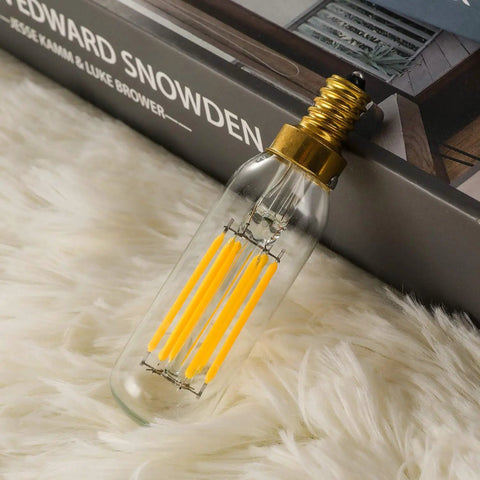 High Quality Dimmable E12 LED Bulb 6W Equal 60W Soft White 3000K Cozy Glow For Chandeliers Ceiling Fans Pendants And Wall Sconces