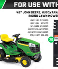 42 Inch Mulching Mower Blades For 7 Star Mounting Pattern Replacement Blades 42 Inch Deck Riding Lawn Tractor Easy Install Heavy Duty Cut