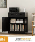 Heavy Duty 36 Inch Locking Metal Storage Cabinet With One Drawer And Adjustable Shelves For Home Garage Office School And Warehouse Durable Steel Scratch Resistant And Easy To Clean, open with files inside