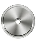 10-Pack 1-3/4 Inch Round Silver Backplates For Cabinet Knobs In Brushed Satin Nickel Finish durable zinc front view