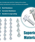 Oil Pan Bolt Kit For Chevy SBC And Ford SBF V8 Engines, 22-Piece Set, zinc-coated bolts for durability and leak prevention