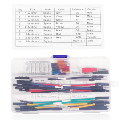 TP-300-A Terminal Test Probes Kit For GM Vehicles No Damage Circuit Testing Gear displayed in plastic storage case with probes and chart