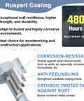 Close-up of galvanized Heavy Duty Joist Hanger Screws Number 9 X 1-1/2 In with corrosion-resistant coating details.