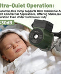 Top Shelf Heavy Duty 1/8 HP Circulator Pump, All Stainless Steel Body, No Nonsense Replacement For Taco 009 F5, 115V Single Phase Hot Water Pump For Radiant And Solar Systems on a calming background.