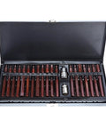 40 Piece Star Socket Bit Set Featuring Spline Driver Bits For Auto Repair Mechanics Built Tough Steel Tools in sturdy metal case.