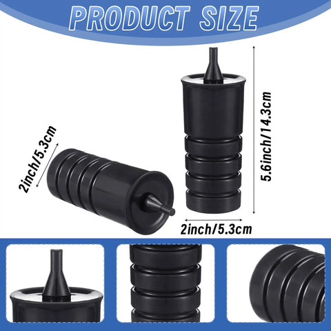 Four Pack Spare Tire Bump Stop Kit for Jeep Wrangler JK JL 2007 to 2024, durable polyurethane, product dimensions 5.6x2 inches