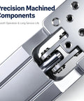 Precision machined components of Battle Tested Heavy Hitter 90 Degree Flip Pneumatic Cylinder for industrial manipulator clamping.