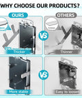 Comparison of 0.6mm thick 15 Piece Switch Box Strap And F Clip Set For Electrical Boxes with thinner alternatives