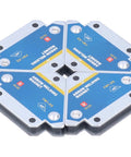 Heavy Duty Welding Magnetic Holder 4Pcs Set With 28lbs Strong Suction, 4 magnets arranged showing 45, 90, 135 degree angles.