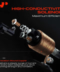 High-conductivity solenoid with precision-wound copper for Beefy 12V 1.0KW 11 Teeth Clockwise Starter Motor efficiency
