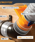 Two And A Half Inch Dust Collection Fittings Kit With Connectors Blast Gates And Stainless Steel Hose Clamps, installation view