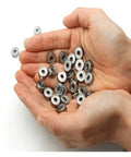 Deep Groove Ball Bearings Set, 10 Pcs 608ZZ 688ZZ, Ideal For Rail Linear Motion Systems, 3D Printer Parts, Industrial Automation Equipment, Top Notch Performance, Durable Steel Construction in hands