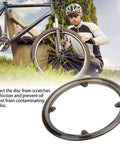 Trail Ready Bike Chain Guard And Chainring Protector Cover Black Plastic Bash Guard chainring shield