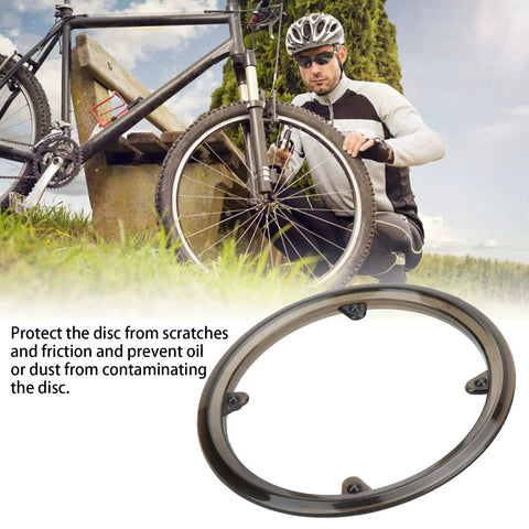 Trail Ready Bike Chain Guard And Chainring Protector Cover Black Plastic Bash Guard chainring shield