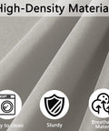 Close-up of high-density light gray fabric for 14 Piece Patio Cushion Covers Set Replacement For Outdoor Couch Cushions Splashproof Slipcovers With Zippers Cover Only.
