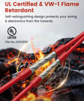 Crystal Clear Heat Shrink Tubing Kit 3 To 1 260 Pieces Waterproof Marine Grade Wire Wrap shown with flame retardant feature