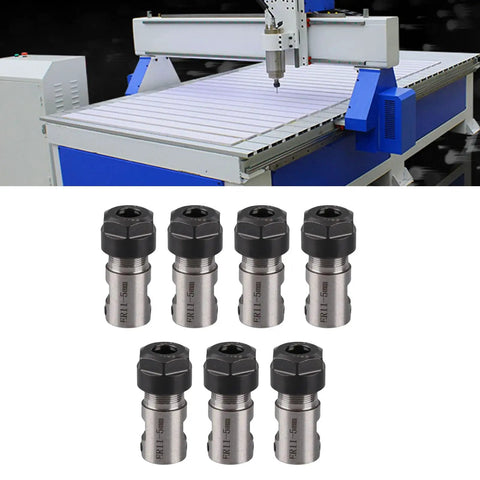 Seven Piece ER11 Spring Collets Set 1 To 7 mm With 5 mm Shaft Holder For CNC Milling Lathe Engraving Machine