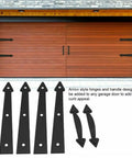 Heavy Duty Magnetic All Metal Frame Garage Door Soft Close Buffer 6 Piece Steel Hardware Kit Silent Closing Damper decorative black hinges