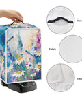 Slick Dragonfly Daisy Print Kitchen Appliance Cover With Heavy Duty Carry Handle protects coffee maker from dust and spills.