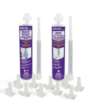 DIY Friendly Pro Grade Concrete Crack Injection Kit for Foundations Walls and Basements 5 Feet Long Injectable Filler