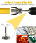 Drill Powered PVC Pipe Threader Dual Function Internal And External Threads No Fuss Tapping And Threading Tool on PVC pipe