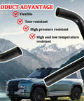 Bulletproof PCV Valve Vacuum Hose For Subaru Forester 2.5L And Crosstrek 2.0L, flexible black rubber tube with resistant features.