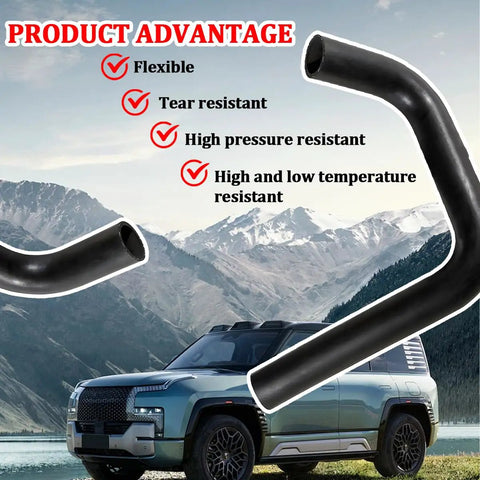 Bulletproof PCV Valve Vacuum Hose For Subaru Forester 2.5L And Crosstrek 2.0L, flexible black rubber tube with resistant features.