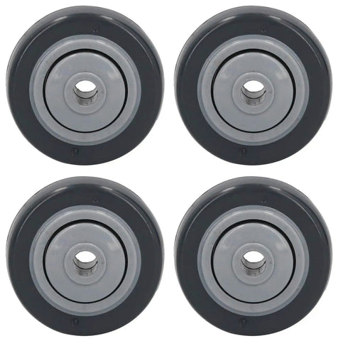 Jauarta Directional PU Wheel, Furniture Trolley Caster set of four grey wheels designed for smooth, scratch-free mobility.