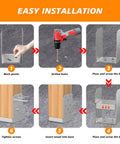 Step-by-step installation of Beefy Stainless Steel 4x4 Post Base Bracket Set Adjustable Internal 3.5x3.5 In Concrete Post Anchor