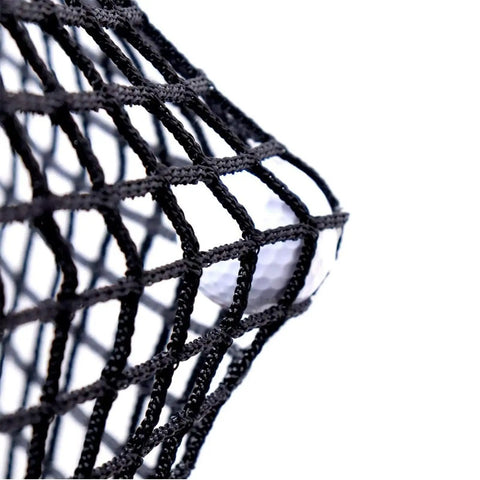 Close-up of Heavy Duty Knotless 10 By 10 Feet Practice Net For Baseball Soccer Hockey Golf Indoors Outdoors with 1 inch mesh