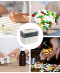 Clear Large Medical Box With Multi Layer Design For Home And Travel Big Capacity Pill Organizer for bottles and meds.