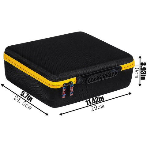 Heavy Duty Carry Case For DEWALT 20V Max XR Jig Saw DCS334B DCS335B Case Only, black with yellow zipper, dimensions shown