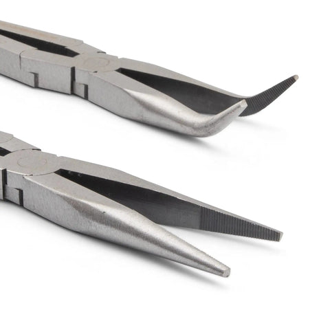 Double X Pliers Set With Straight And 45 Degree Angles, Two Piece Narrow Profile Jaws, Flush Rivets For Strength