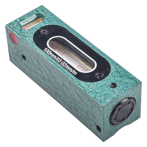Noteflora Steel Bar for spirit Level 200mm 0.02mm Resolution Machinist Tool with V-Groove Base, close-up view.