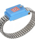 Anti Static Wrist Strap ESD Band For PC Builds And Electronics Repair Gear Adjustable buckle blue with stainless steel layer