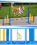 Adjustable Wing Jump Hurdles For Dog Agility Training, Metal Frame Bar Jumps, Indoor Outdoor Course With Stable Support