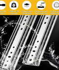 60 Inch Drawer Slides With Lock And Full Extension Tough As Nails Heavy Duty Rails Supporting Up To 500 Pound Capacity