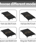 Queen Size Bunkie Board With Firm Anti Sag Under Bed Support Pad, 60x80 inch heavy duty Oxford cloth model showcased.